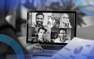 A software development team communicates remotely