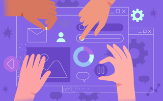 Designers fine tuning the functional design of their site to improve its user experience.