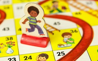 A game of Chutes and Ladders.