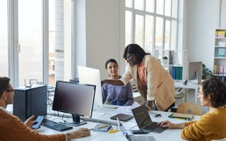 software engineering team at work