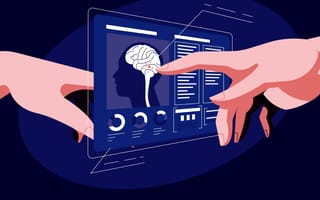 A patients data connected to different doctors through IoT healthcare technology.