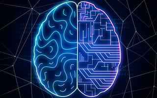 digital art of machine learning brain