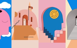 The four purposes of a sabbatical leave visualized: Recharge, Reach Dreams, Reboot and Refocus.