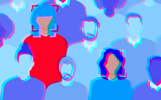 Specific people targeted in a crowd due to biases in an AI system.