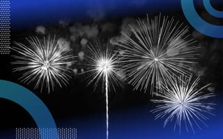 A fireworks display