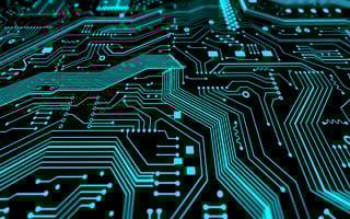 close up of a motherboard hardware piece