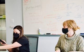 Neat Loans team members in the office