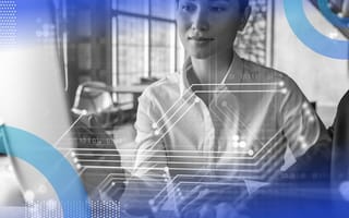 A Guide to Metaheuristic Optimization for Machine Learning Models in Python A tech worker at a computer terminal with a data overlay