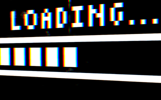 A large loading bar interrupting the customer experience.