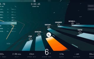 Ergatta rower display screen