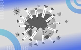 Many syringes are stuck into the globe, protecting it from virus particles. /founders-entrepreneurship/startup-CEOs-lessons-covid19-vaccine-rollout