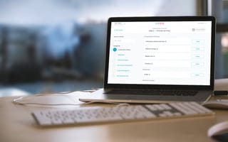 Cohere Health software on a laptop