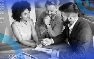 An employee negotiates with a customer