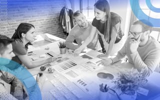 A product team collaborates on a project