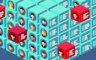 Employee profiles as data cubes managed by a HR software platform.