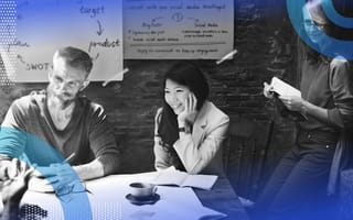 A product team holds a brainstorming session