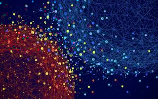 Don’t Let Your Data Scientists Work in a Vacuum Globes of data merging with other globes as data science departments improve their communication with other departments.