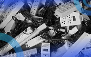A pile of old power strips. /hardware/solid-state-system-on-chip-electrical