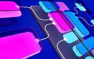 25 Low-Code Platforms to Streamline Your Development Process Interchangeable UI elements connected to a mobile device developed on a low code platform.