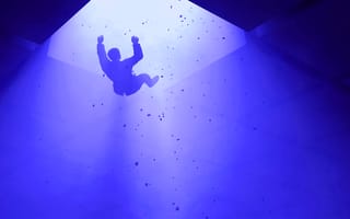 Man falling