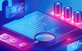 Open source software represented by code that has been unlocked for everyone to see.