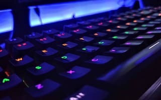 gaming PC companies - a multi-colored gaming keyboard