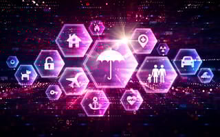 Different insurance icons depicting innovation and emerging technologies in the insurance industry