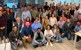 Hi Marley group photo in the office