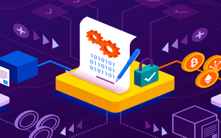 A smart contract at the center of a crypto exchange.