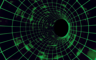 A digital vortex leading to the deep web and dark web.
