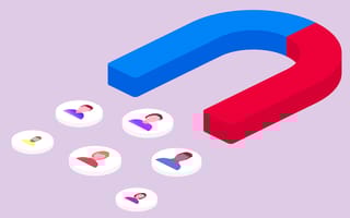 A large magnet attracting employees as an employee retention strategy.