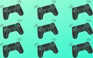 digital art of video game controllers vibrating