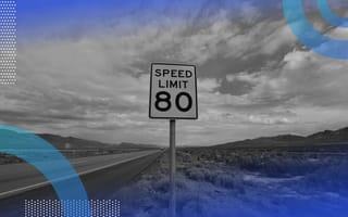 An American speed limit sign showing a limit of 80 miles per hour. /product-management/product-roadmap-velocity