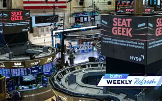 SeatGeek signage on the NYSE