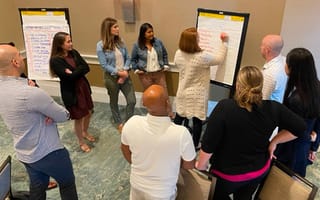 Viz..ai team members in a training session
