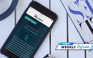 LearnLux platform on a cell phone