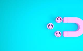 magnet attracting people to symoblize employee retention