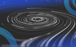 A whirlpool of data grouped using R.