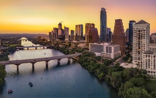 Austin’s skyline at dusk
