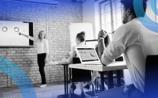 class of employees learning in a lecture