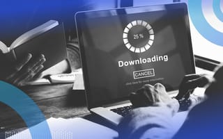 person waiting for software to download on mac