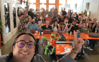 John Bach, COO and co-founder of Indoor Drone Tours