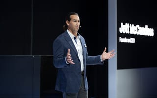 Jett McCandless, founder and CEO of project44, speaks on stage
