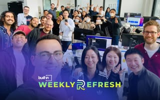 Speak’s team gathers for a photo in the office