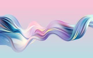 Pastel colors flow like a waving scarf over a muted background