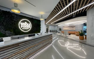 The front desk in a Whole Foods office.