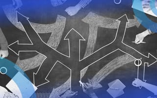 Arrows branching off into multiple decision paths.