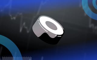 A Sushiswap logo in front of a line graph