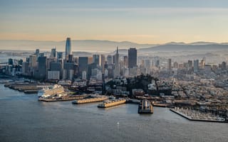 Aerial shot of San Francisco