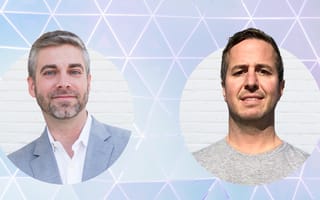 AppOmni co-founders pose for separate headshots against a light-colored background.